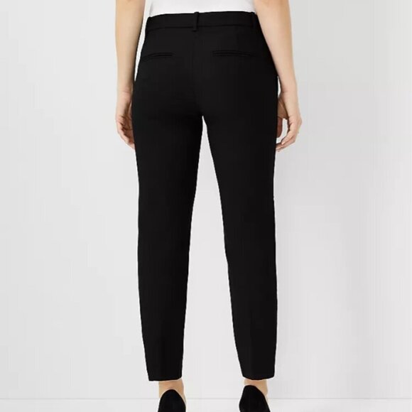 Ann Taylor The Eva Ankle Pant - Curvy Fit Black Size 2 - Picture 2 of 11